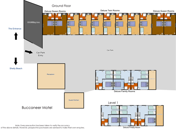 Buccaneer Motel Floor plan